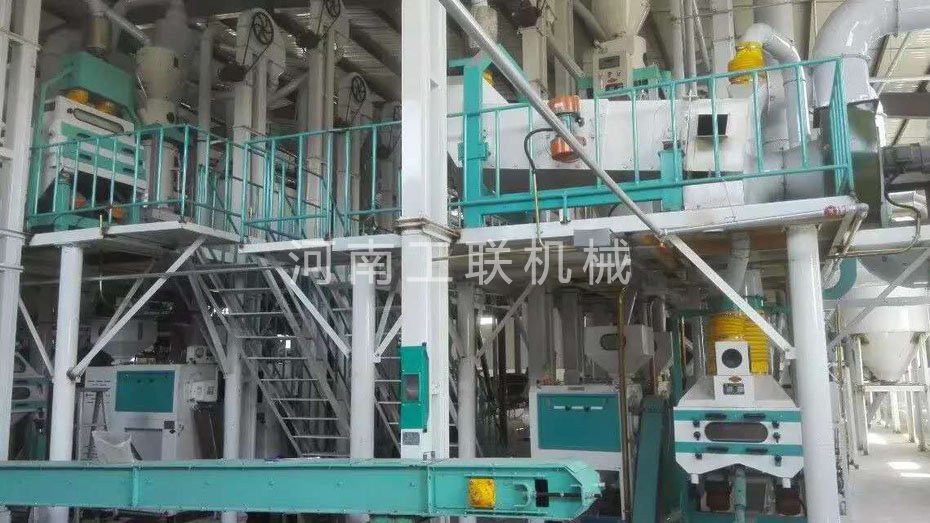 雙線50噸玉米制渣設(shè)備 100噸玉米制面加工設(shè)備