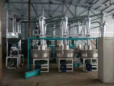 山東6加1石磨平篩制粉機(jī)組