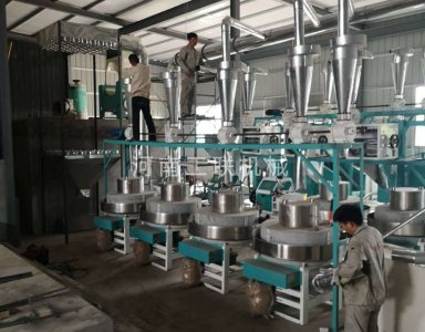 陜西咸陽郭總6加2石磨面粉機(jī)